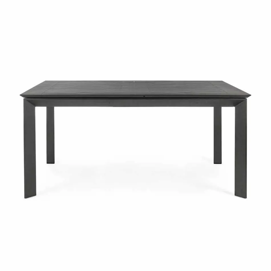 Extendable Outdoor Table Up to 160 cm in Aluminium Homemotion - Andries Viadurini