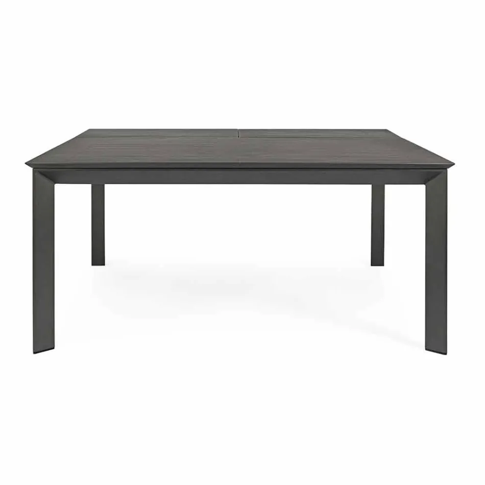 Extendable Outdoor Table Up to 160 cm in Aluminium Homemotion - Andries Viadurini