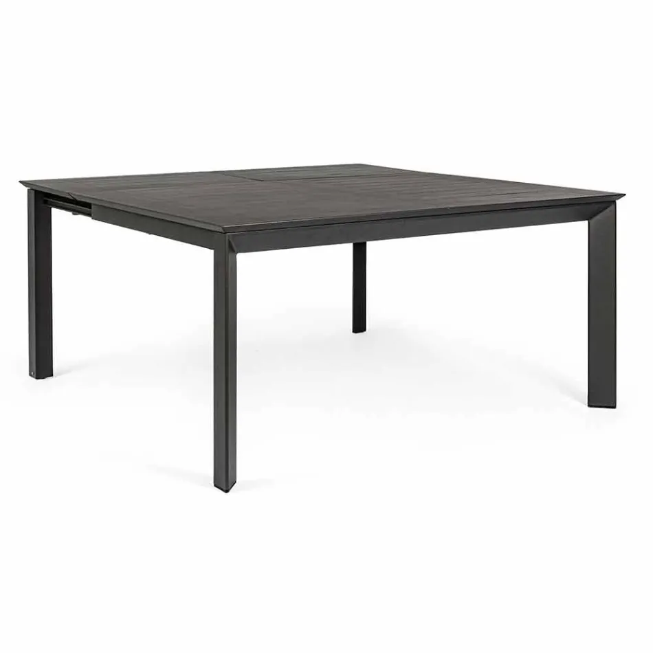 Extendable Outdoor Table Up to 160 cm in Aluminium Homemotion - Andries Viadurini