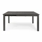 Extendable Outdoor Table Up to 160 cm in Aluminium Homemotion - Andries Viadurini