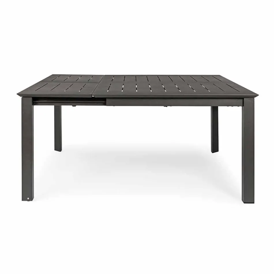 Extendable Outdoor Table Up to 160 cm in Aluminium Homemotion - Andries Viadurini