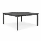 Extendable Outdoor Table Up to 160 cm in Aluminium Homemotion - Andries Viadurini