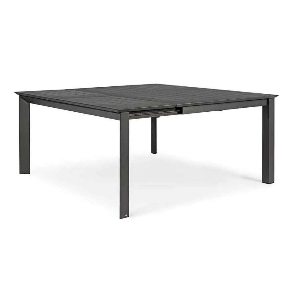 Extendable Outdoor Table Up to 160 cm in Aluminium Homemotion - Andries Viadurini