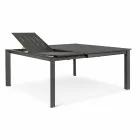 Extendable Outdoor Table Up to 160 cm in Aluminium Homemotion - Andries Viadurini