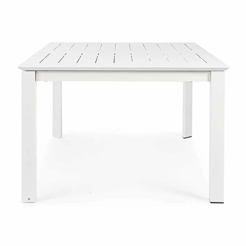 Extendable Outdoor Table Up to 160 cm in Aluminium Homemotion - Andries Viadurini