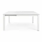 Extendable Outdoor Table Up to 160 cm in Aluminium Homemotion - Andries Viadurini