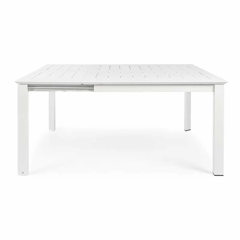 Extendable Outdoor Table Up to 160 cm in Aluminium Homemotion - Andries Viadurini