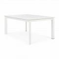 Extendable Outdoor Table Up to 160 cm in Aluminium, Homemotion - Andries