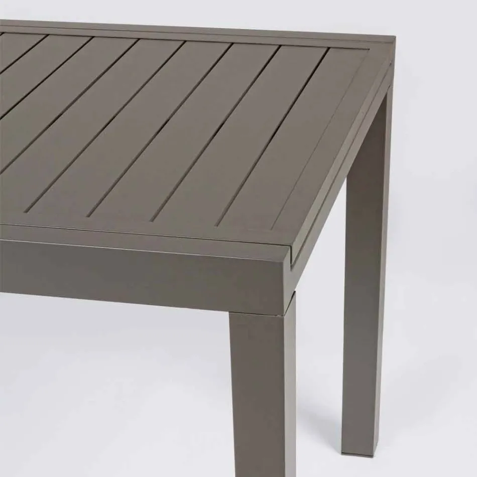 Extendable Outdoor Table Up to 240 cm in Aluminium, Homemotion - Arold Viadurini