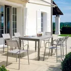 Extendable Outdoor Table Up to 280 cm in Metal Made in Italy - Dego Viadurini