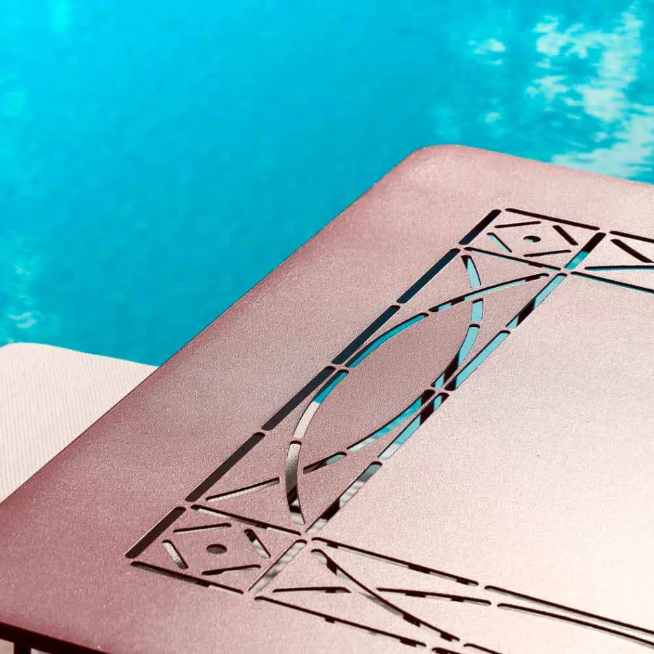 Artisan Outdoor Table in Painted Iron Made in Italy - Zagato Viadurini