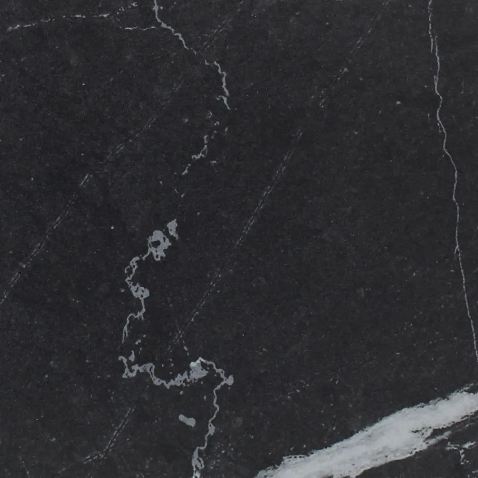 Outdoor Table with Wooden Base and Black Marquinia Ceramic Top - Infinity Viadurini