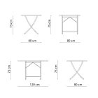 Galvanized Steel Outdoor Table Made in Italy - Blair Viadurini