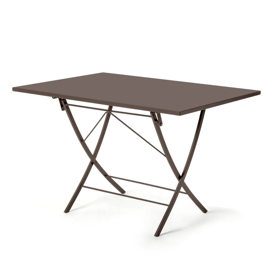 Galvanized Steel Outdoor Table Made in Italy - Blair Viadurini