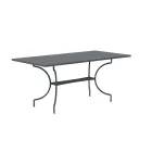 Rectangular Galvanized Steel Outdoor Table Made in Italy - Sibo Viadurini