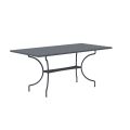 Rectangular Galvanized Steel Outdoor Table Made in Italy - Sibo
