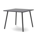 Square Outdoor Table in Galvanized Steel Made in Italy - Elvia