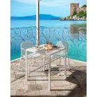 Square Outdoor Table Made in Italy - Benedict Viadurini