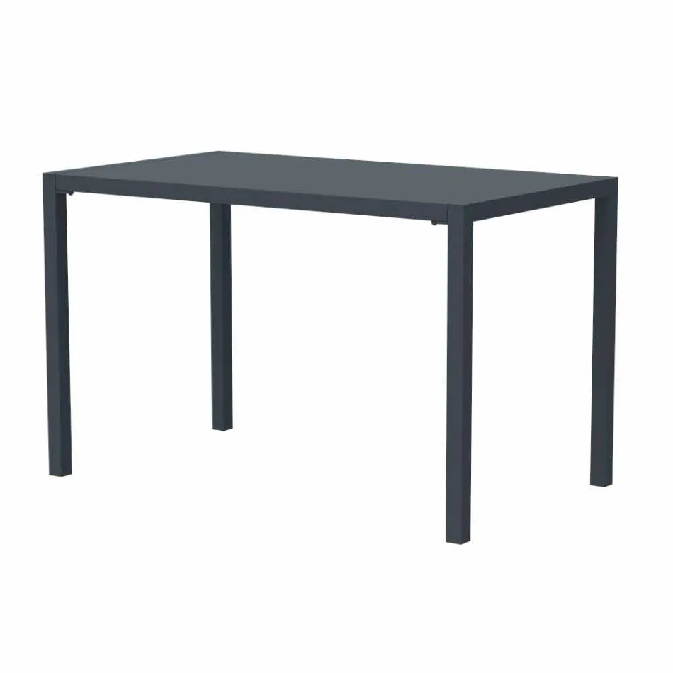 Self-Levelling Rectangular Metal Outdoor Table Made in Italy - Binda Viadurini