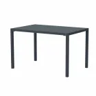 Self-Levelling Rectangular Metal Outdoor Table Made in Italy - Binda Viadurini