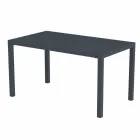 Self-Levelling Rectangular Metal Outdoor Table Made in Italy - Binda Viadurini