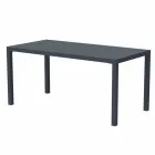 Self-Levelling Rectangular Metal Outdoor Table Made in Italy - Binda Viadurini