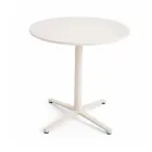 Round Outdoor Table Diameter 75 cm in Beige Aluminium - Brisea Viadurini