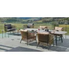 Varaschin Ellisse design outdoor table in colored aluminium Viadurini