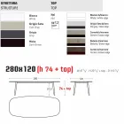 Varaschin Ellisse design outdoor table in colored aluminium Viadurini