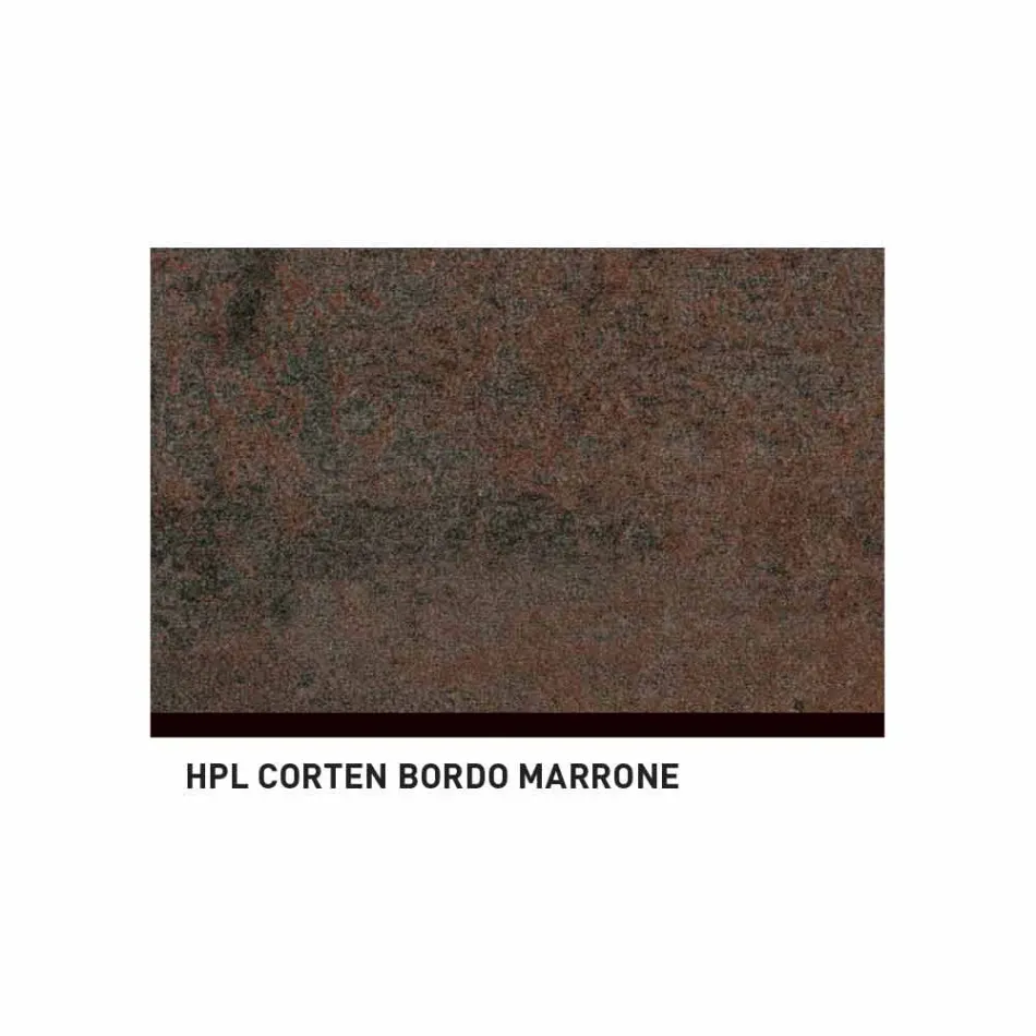 Varaschin Ellisse design outdoor table in colored aluminium Viadurini