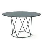 Steel Garden Table of Various Sizes Made in Italy - Brienne Viadurini