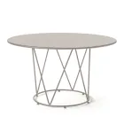 Steel Garden Table of Various Sizes Made in Italy - Brienne Viadurini