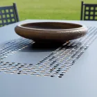 Garden Table in Galvanized Steel Made in Italy - Blair Viadurini
