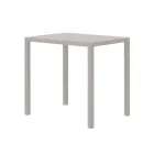 Rectangular Galvanized Steel Garden Table Made in Italy - Azul Viadurini