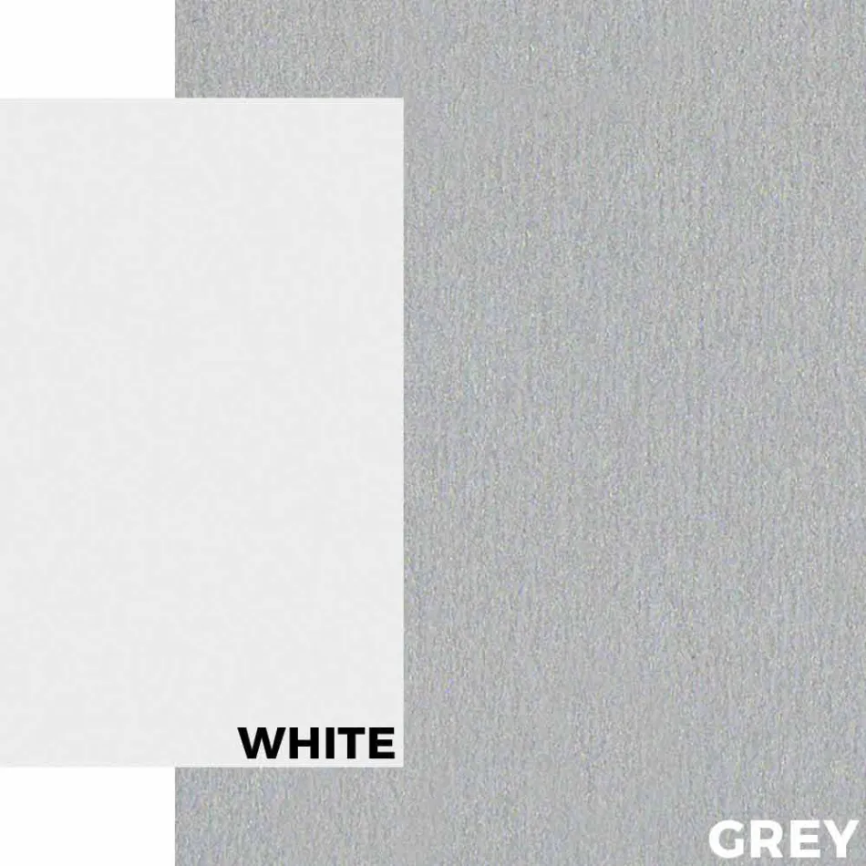 Garden Table in White Aluminium and Laminate Modern Design - Oceania2 Viadurini