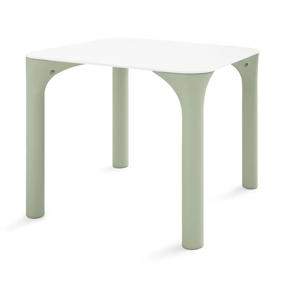 Garden Table in Hpl with Polyethylene Legs Made in Italy - Glen Viadurini