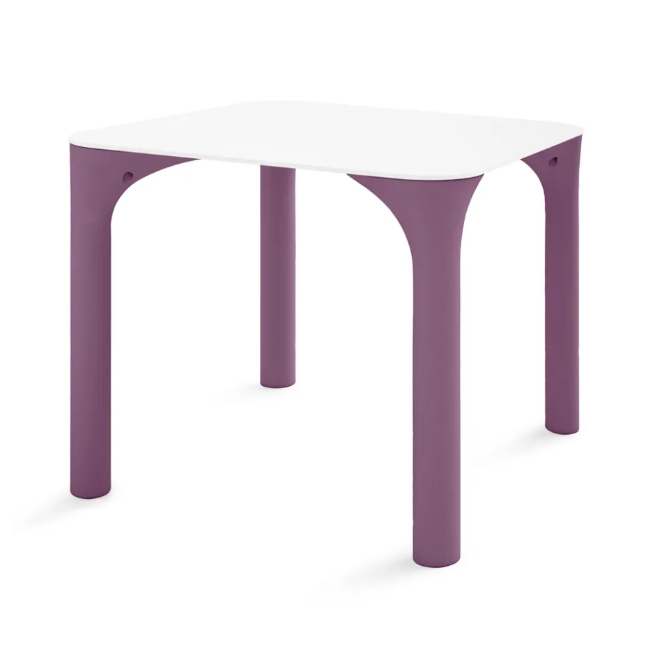 Garden Table in Hpl with Polyethylene Legs Made in Italy - Glen Viadurini