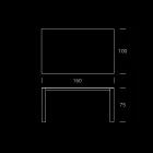 HPL Garden Table with Aluminium Structure Made in Italy - Carl Viadurini