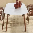 Garden Table Colored Hpl Top Made in Italy - Emma by Varaschin Viadurini