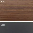 Barrel-shaped Dining Table with Veneered Top Made in Italy - Settimmio Viadurini