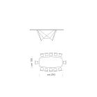 Ceramic Barrel Dining Table Made in Italy - Ezzellino Viadurini