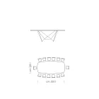 Ceramic Barrel Dining Table Made in Italy - Ezzellino Viadurini