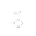 Ceramic Barrel Dining Table Made in Italy - Ezzellino Viadurini