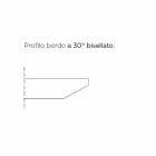 Luxury Made in Italy Barrel-Shaped Dining Table in Fenix and Steel - Settimmio Viadurini