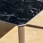 Extendable Outdoor Dining Table 318 cm in Aluminium and Stoneware - Filomena Viadurini