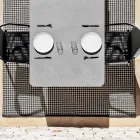 Extendable Outdoor Dining Table 318 cm in Aluminium and Stoneware - Filomena Viadurini