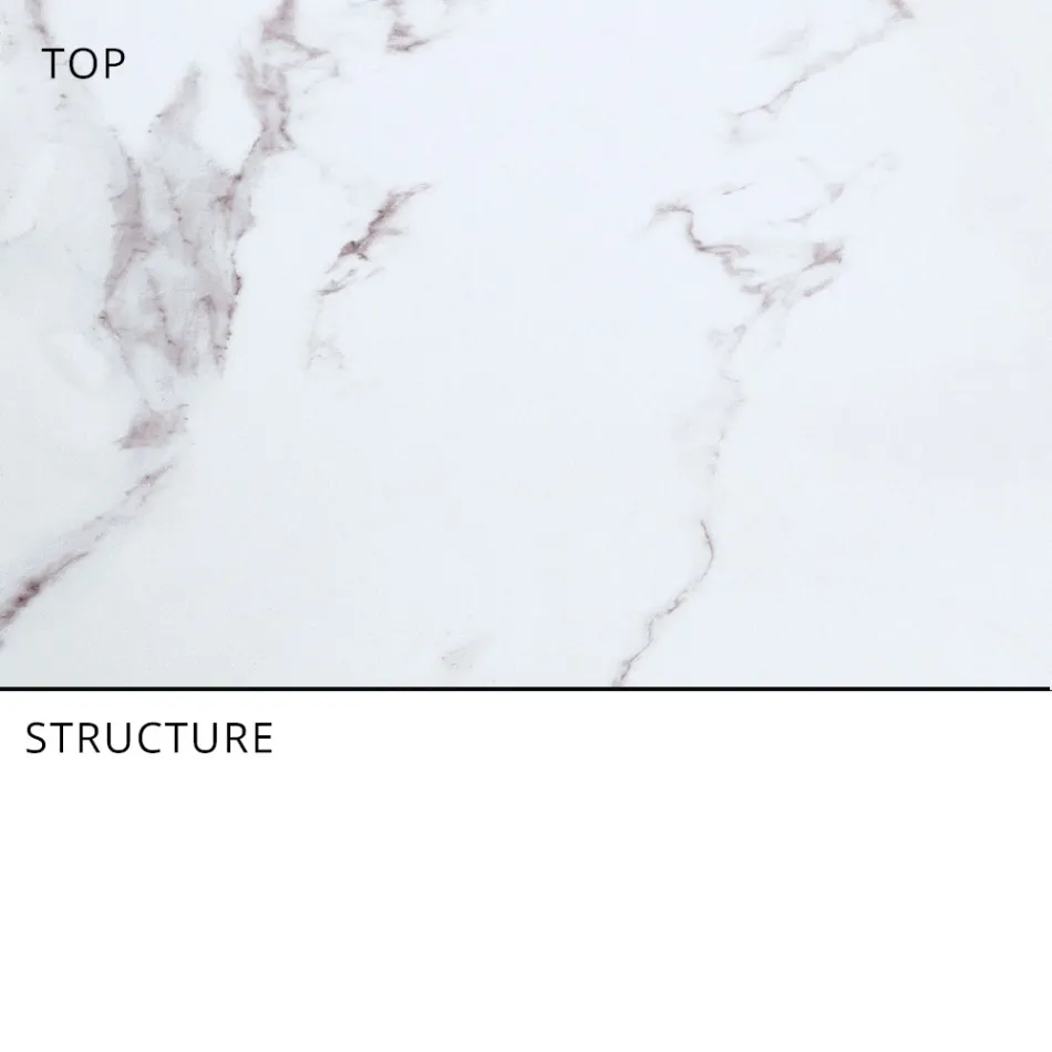 Extendable Outdoor Dining Table 318 cm in Aluminium and Stoneware - Filomena Viadurini