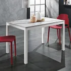 Metal Dining Table Extendable to 180 cm Made in Italy - Beatrise Viadurini