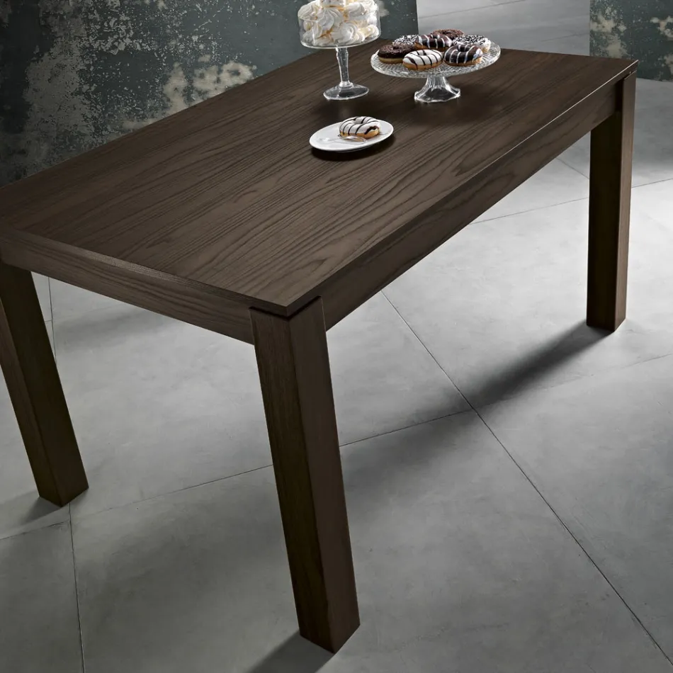 Dining Table Extendable to 200 cm in Melamine Made in Italy - Denis Viadurini