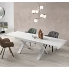Dining Table Extendable to 260 cm Wood Effect Made in Italy - Lenova Viadurini